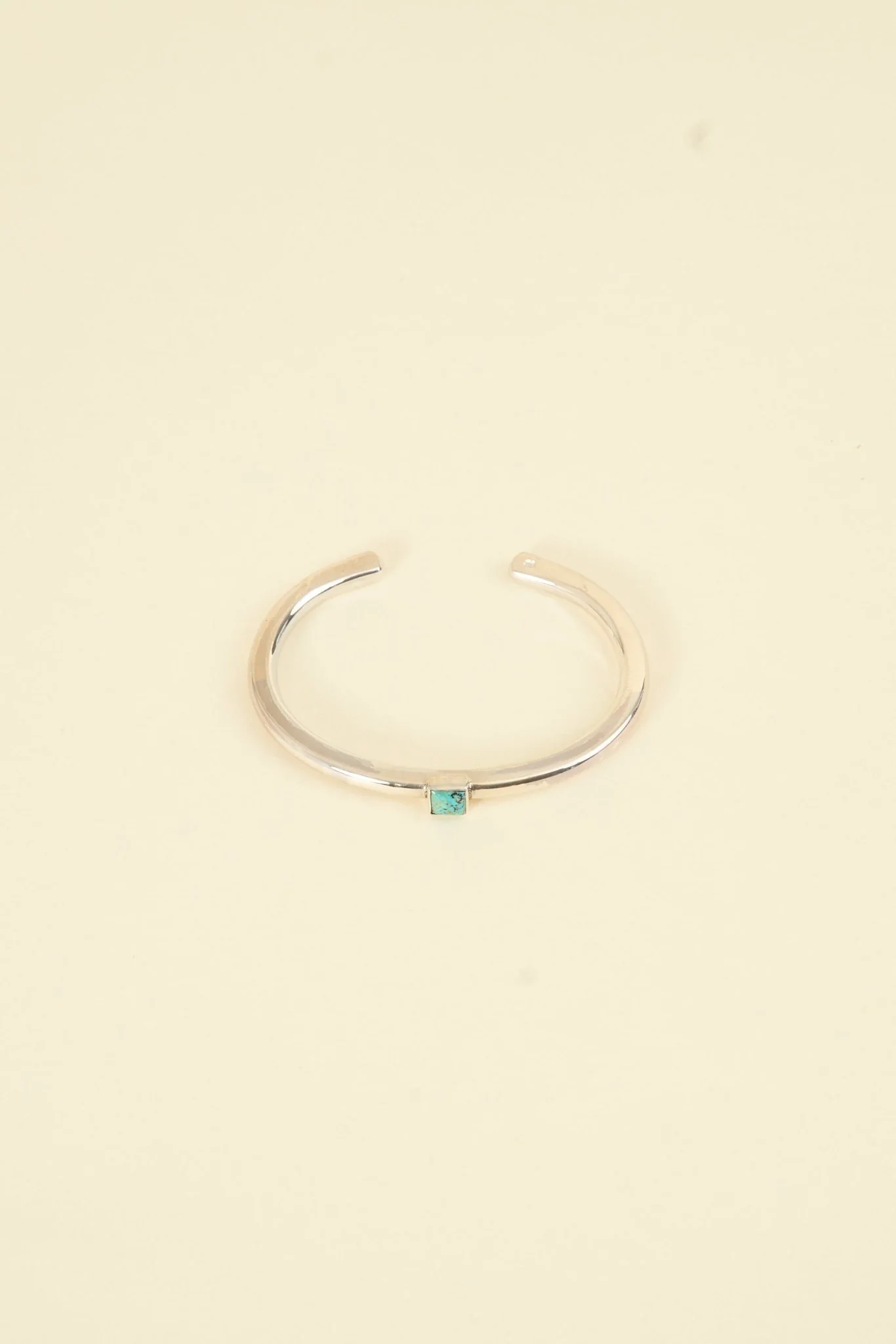 SunKu Roller Press Bangle - Silver / Turquoise - Image 3