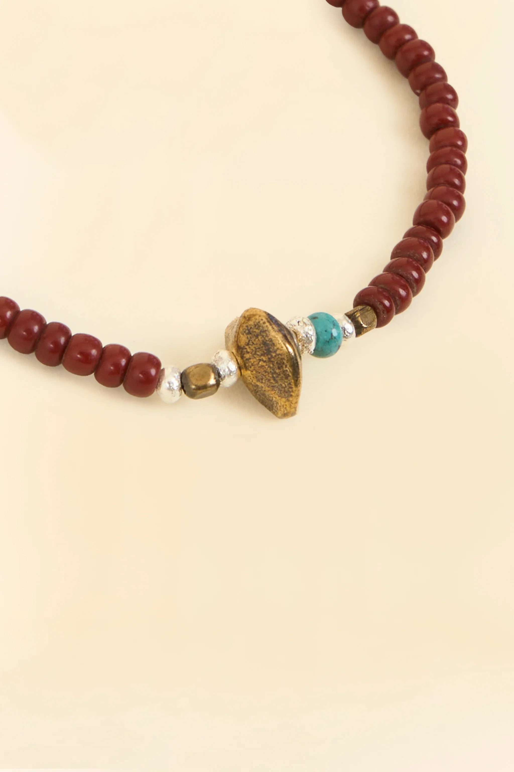 SunKu Antique Beads Bracelet-  Brown - Image 2