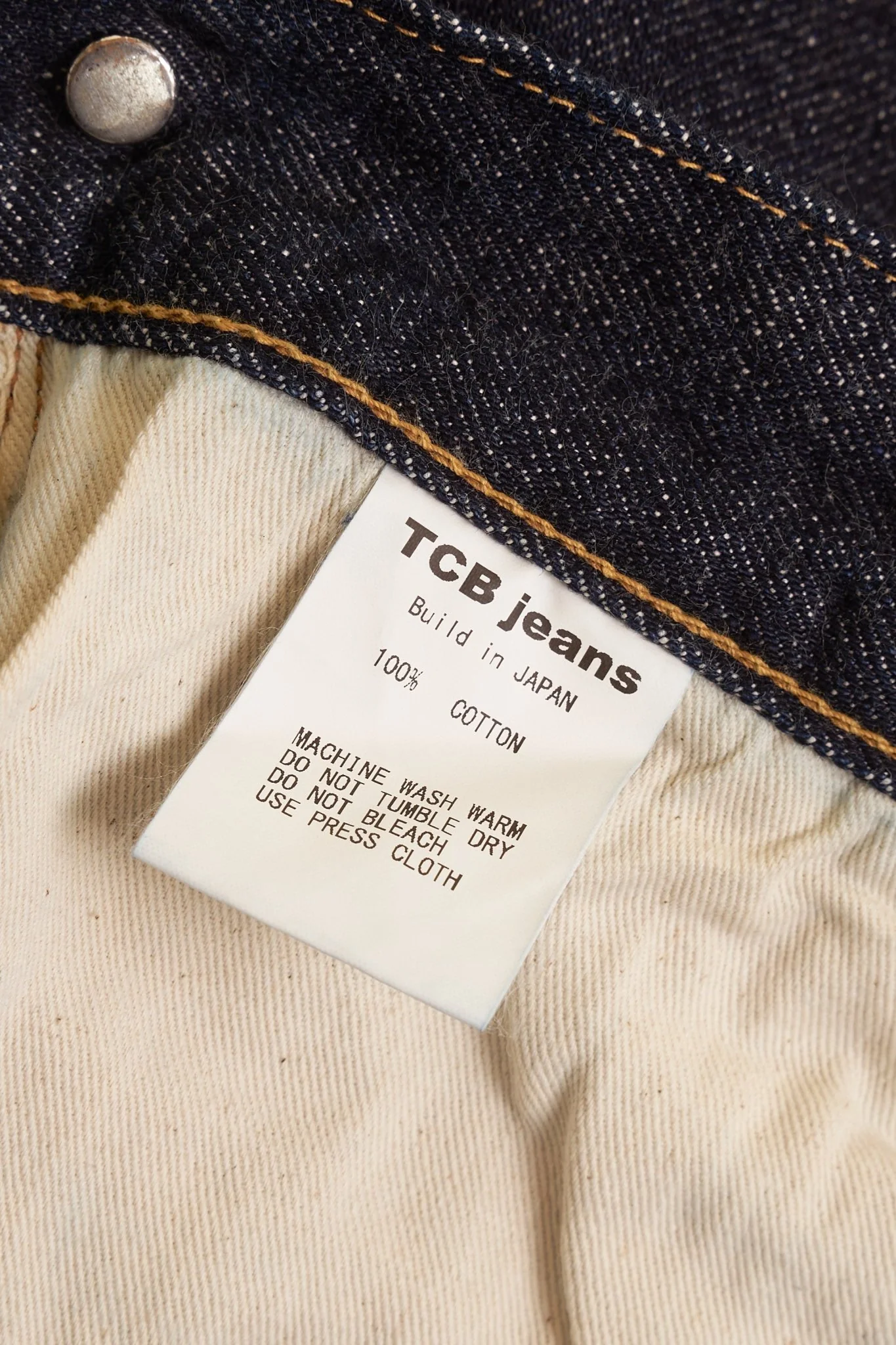 TCB Jeans 20's Straight Selvedge Denim - 12.5oz - Image 11