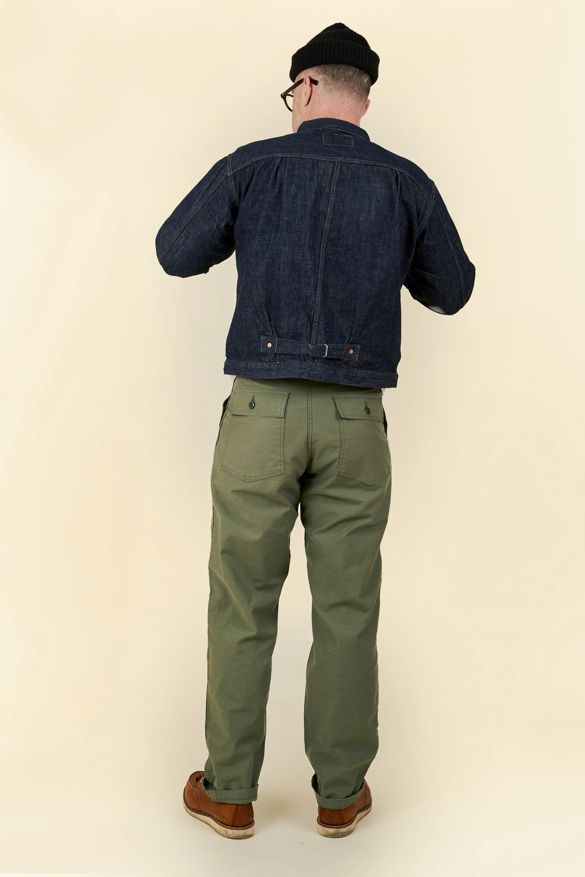 TCB Jeans 50's Baker Pants - Olive - Image 4