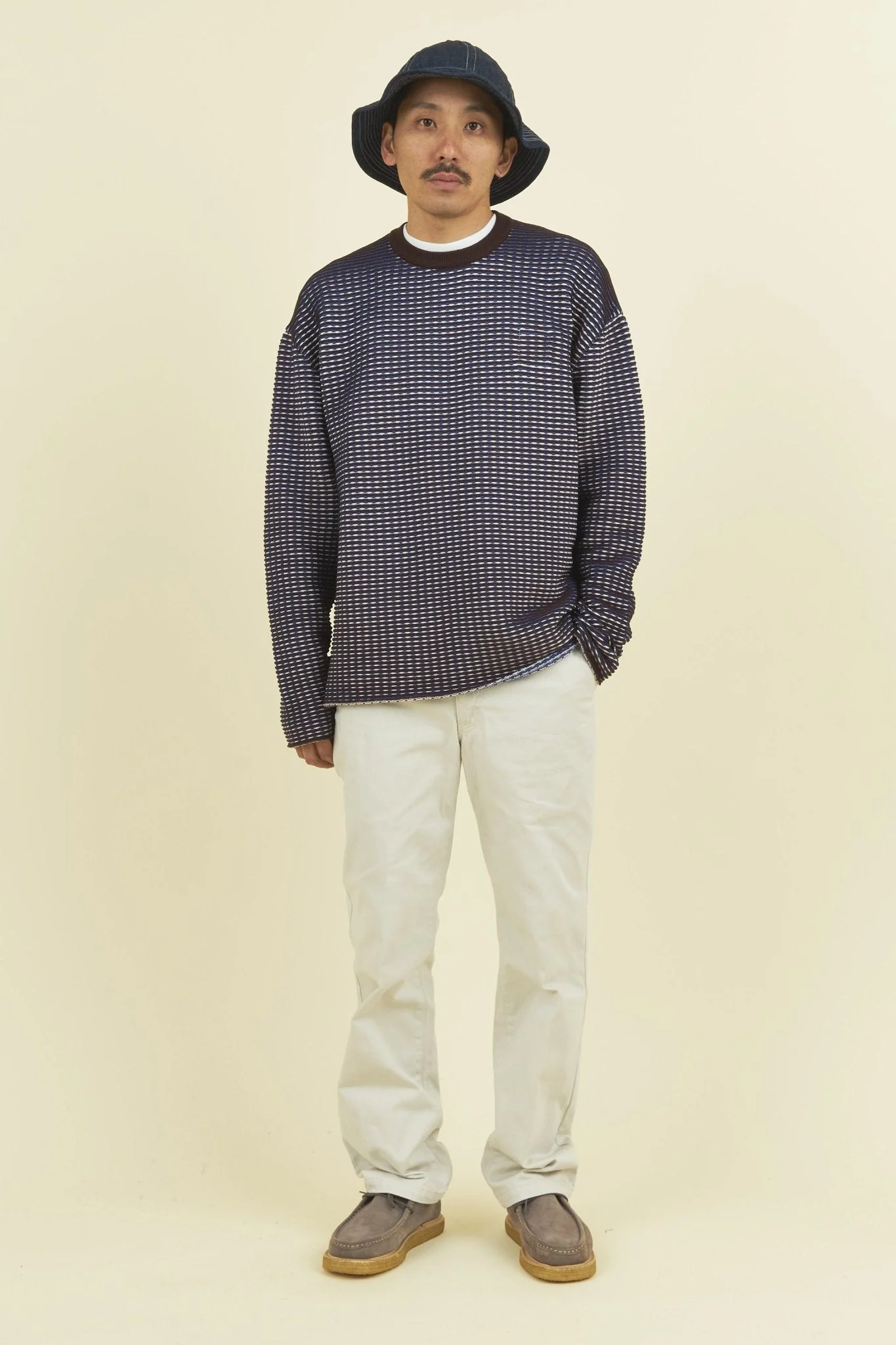 TENBOX Chameleon Reversible Sweater - Blue / Pink / Brown - Image 3