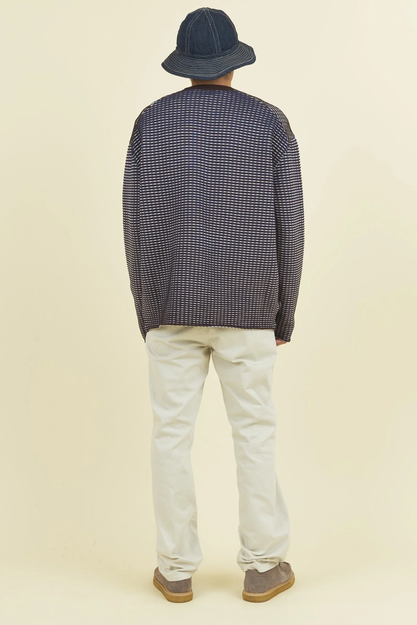 TENBOX Chameleon Reversible Sweater - Blue / Pink / Brown - Image 5