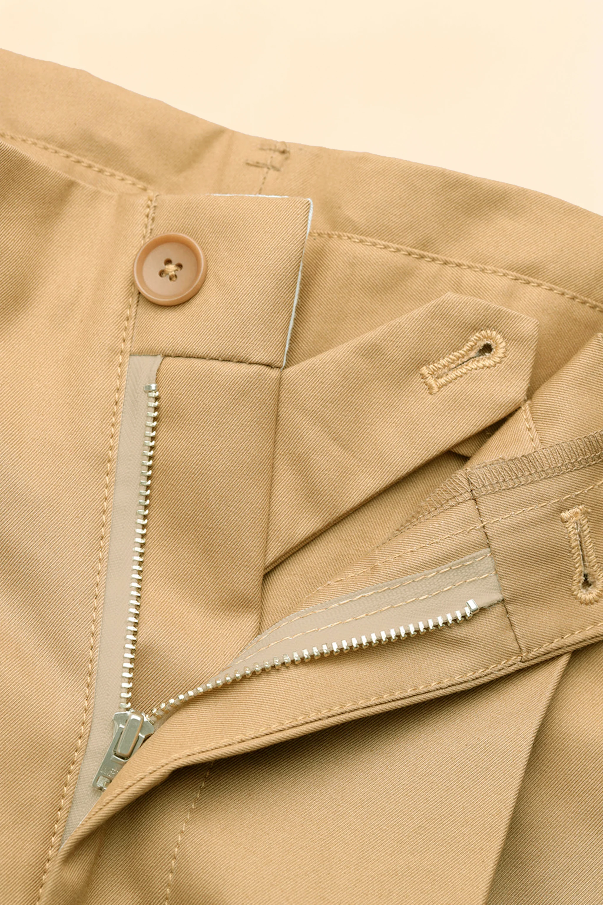 Wearmasters Double Tuck Pants - Beige - Image 6